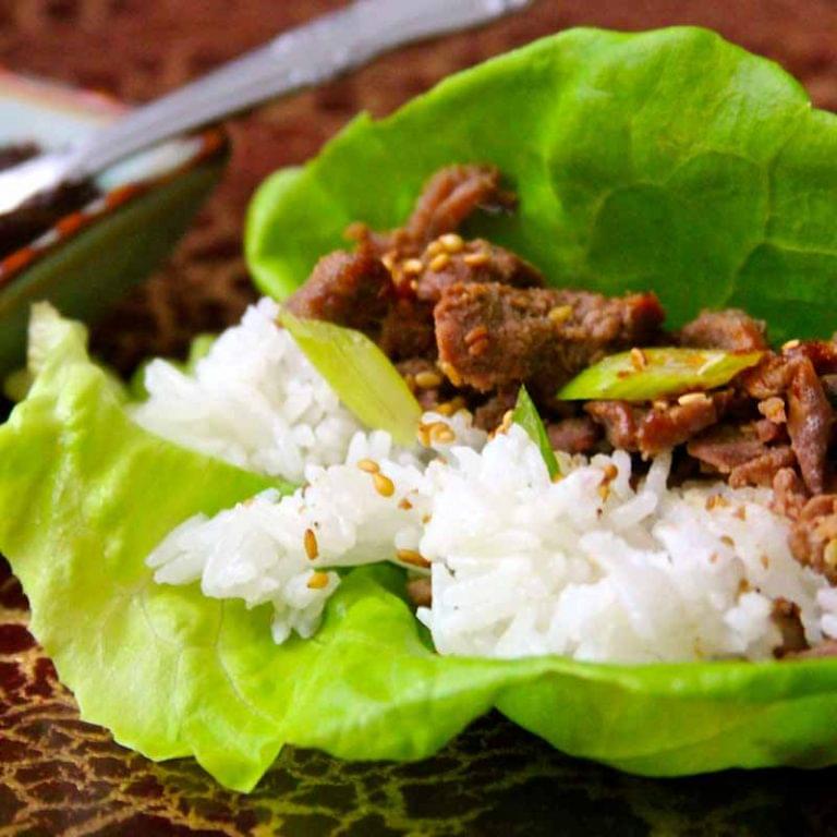 Korean Bbq Bulgogi Lettuce Wraps Recipe Kingsford Kingsford