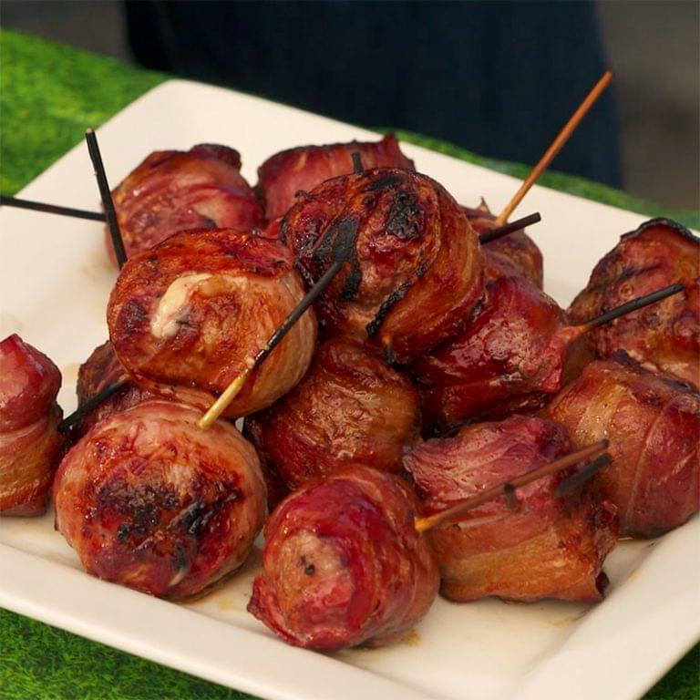 Cheesy Bacon Wrapped Meatballs | Kingsford®