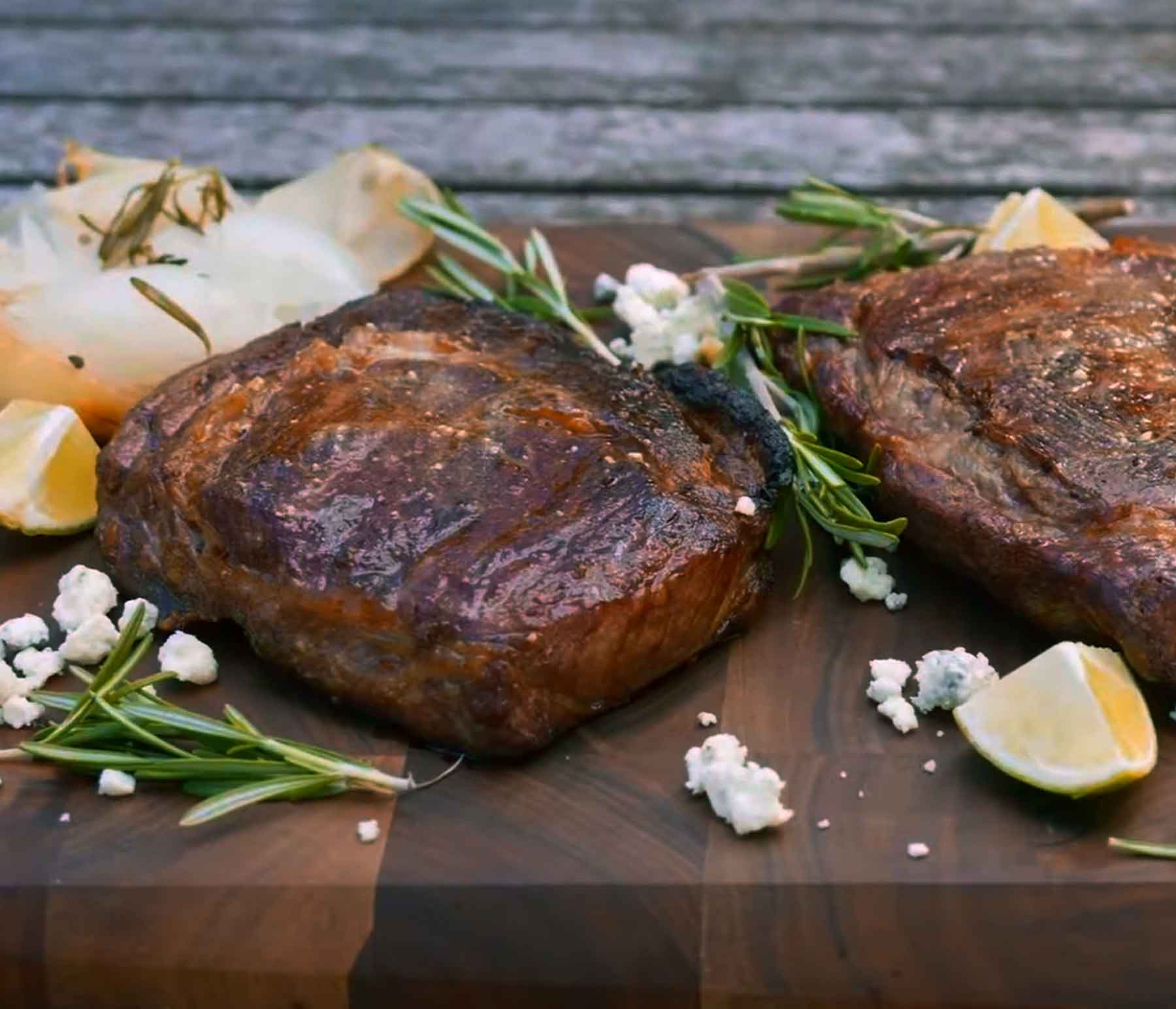 Butter-Basted Bison Ribeye Steak with Crispy Potatoes Recipe