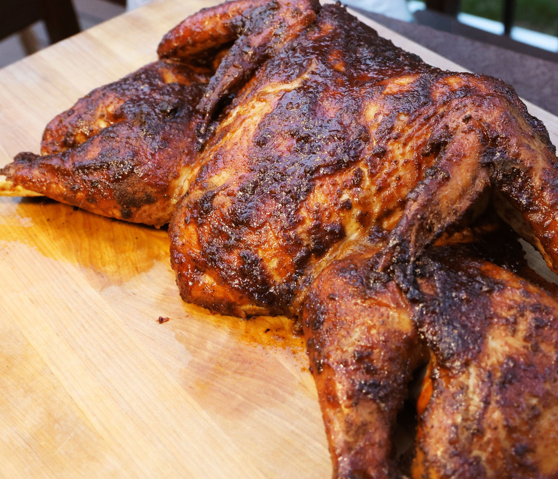 Hickory Smoked Spatchcock Turkey on a Pellet Grill